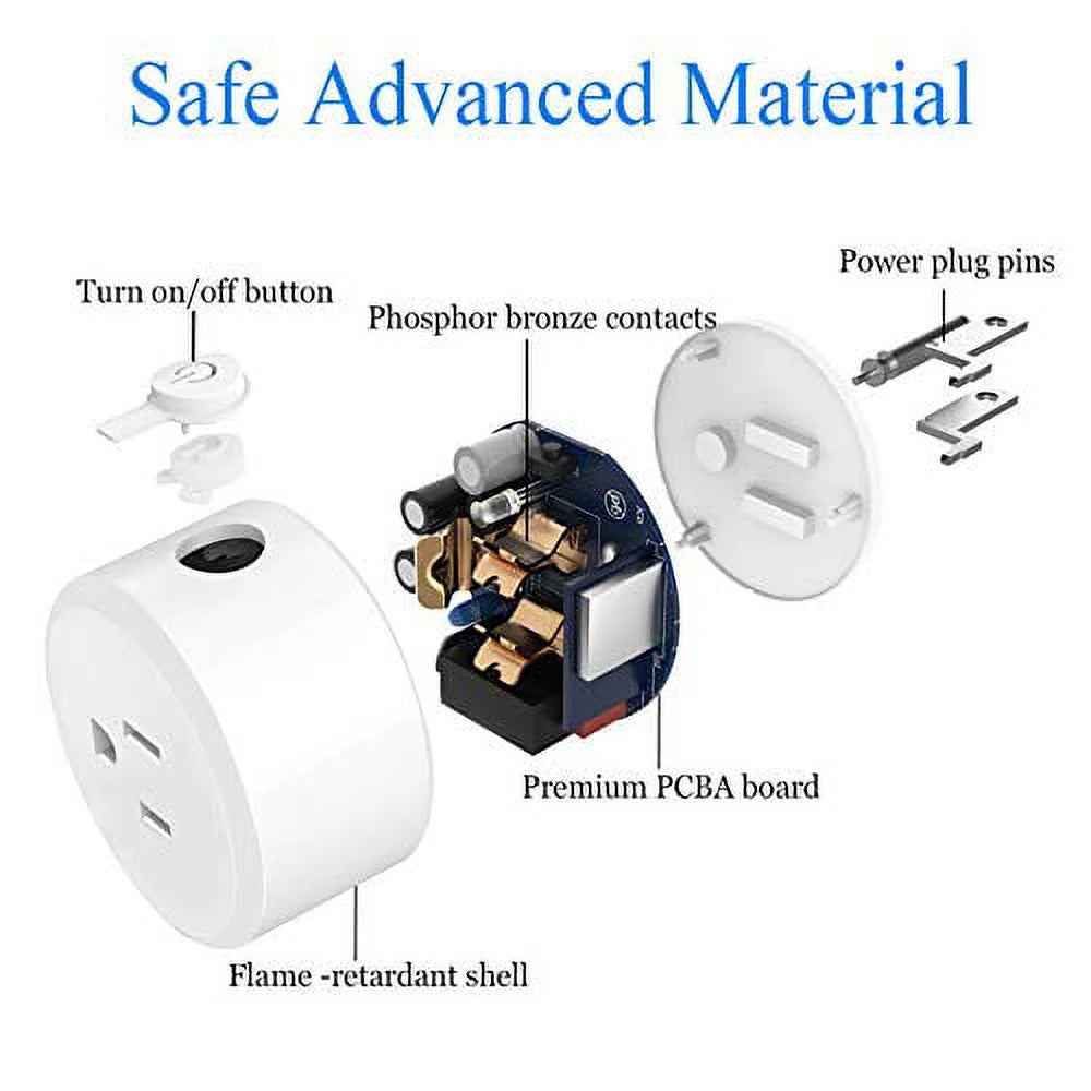 Smart Plug, ZigBee Mini Smart Outlet, 2 Pack V40381