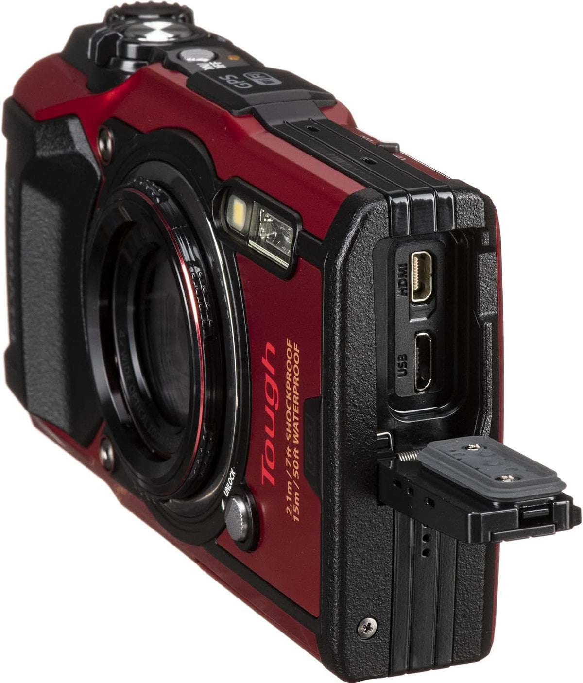 Red Waterproof Camera Action Bundle with 50 Piece Accessory Kit V70310