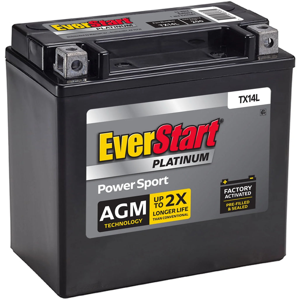 AGM Power Sport Battery Group Size TX14L 12 Volt 200 CCA Q663