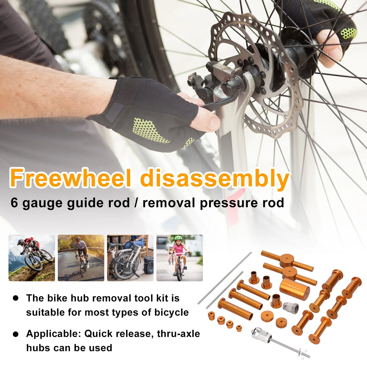 Bike Quick Release Axle Ratchet Tools Kit I989